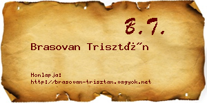 Brasovan Trisztán névjegykártya
